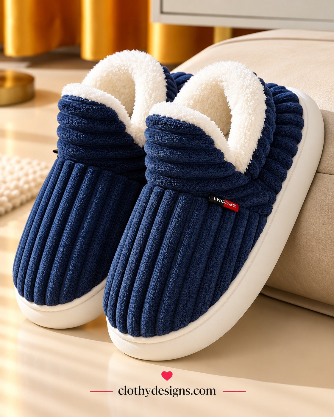 Cozy Fuzzy Winter Slippers for Women – Soft Plush Warm Indoor & Outdoor House Shoes